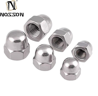 Metrisch meetsysteem 304 316 Roestvrij staal Hexagon Cap Nut M3 m4 m5 m8 DIN1587 Hex Dome Acorn Nut voor duurzame mijnbouw