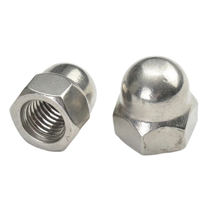 Waterbehandeling DIN Standaard Gele Bekleding Messing Afwerking Zink Flak Bekleed met Hex Cap Nut Acorn Nut met Hexagon Dome Cap