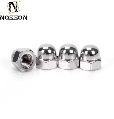 Waterbehandeling DIN Standaard Gele Bekleding Messing Afwerking Zink Flak Bekleed met Hex Cap Nut Acorn Nut met Hexagon Dome Cap