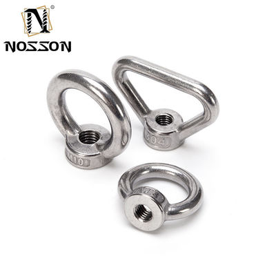 ASME-standaard Grof draad M6 M20 DIN 582 Roestvrij staal 304 Lifting Eye Nuts voor mijnbouwapparatuur en -toepassingen