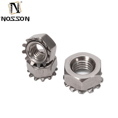 4-40 6-32 8-32 10-24 UNC ISO JIS Standard 18-8 roestvrij staal Kep Nut Externe tand slot Nut keizerlijke inch voor uw vereisten