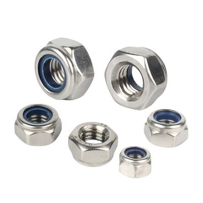 UNC Hex Nylon Insert Lock Nuts ASME B18.16.6 DIN-standaard voor productie en productie in de automobielindustrie tegen betaalbare prijzen