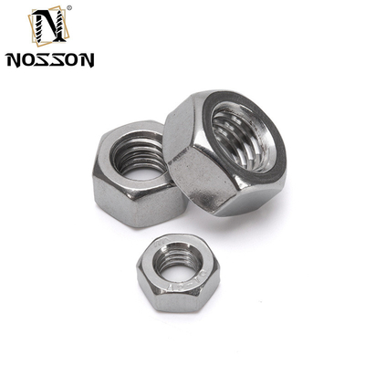 DIN934 Hex-noot van roestvrij staal A2 A4 SS304 SS316 voor de detailhandel m1.6 m2 m2.5 m3 m4 m5 m6 m8 m10 m12 m14 m16 m20