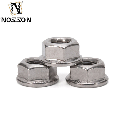 ANSI/ASME standaard roestvrij staal zeshoekige flensnoot M4 M5 M6 M8 M10 M10 draad DIN6923 voor diverse industrieën