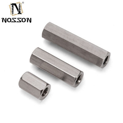 M3 M4 M5 M6 M8 M10 Zwarte oxide Afwerking Vrouwelijke draad Rechte aansluiting Lang Hex Sleeve Koppelnoot in 304 roestvrij staal