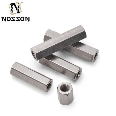 M3 M4 M5 M6 M8 M10 Zwarte oxide Afwerking Vrouwelijke draad Rechte aansluiting Lang Hex Sleeve Koppelnoot in 304 roestvrij staal