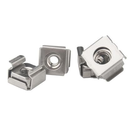 Metrisch meetsysteem Aanpassing 304 roestvrij staal M4 M6 M8 Cage Nuts voor Square Nut en U Clip Nut Chrome-geplatte