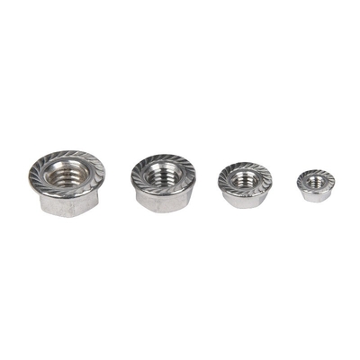 Zinkgeplatte afwerking JIS standaard roestvrij staal Hex hoofd flens moer DIN6923 met Imperial Measurement System