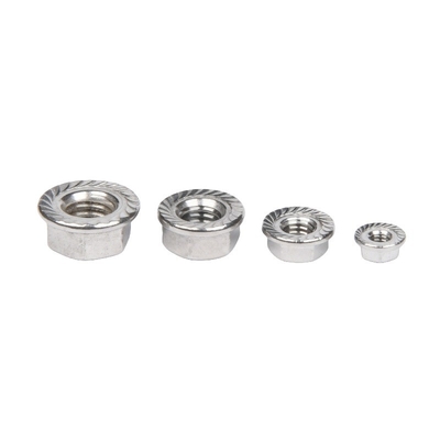 Zinkgeplatte afwerking JIS standaard roestvrij staal Hex hoofd flens moer DIN6923 met Imperial Measurement System