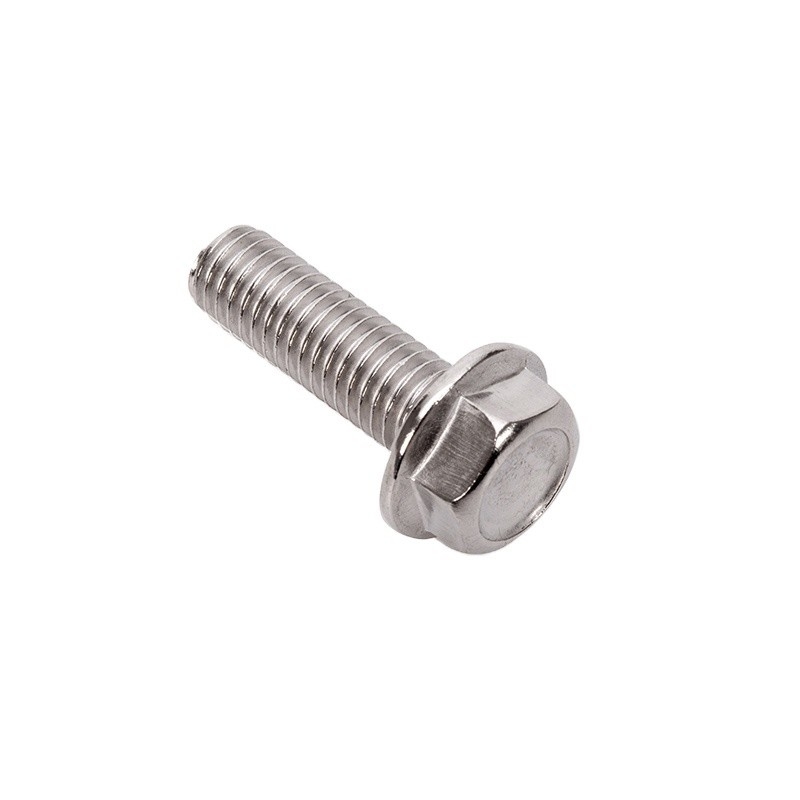 Slijver ZINK Afwerking SUS304 316 Hex Flange Head Bolts M5 M6 M8 M10 M12 M14 M16 M20 DIN ISO Grove fijndraad Pitch Grade 304/316