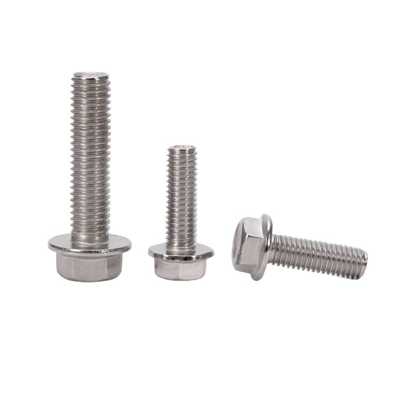 Zinc Afwerking 304/316/A2-70/A4-80 Materiaal roestvrij staal M2 M5 M6 M8 Titanium flensbouten met hoge precisie en hexagroep