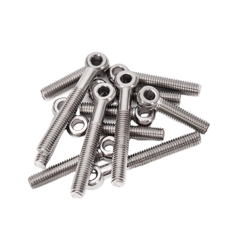 Roestvrij staal DIN Standard Swing Fish Round Eye Bolt en Wing Nut voor heftoepassingen M2 M3 M4 M5 M10 M12 M24