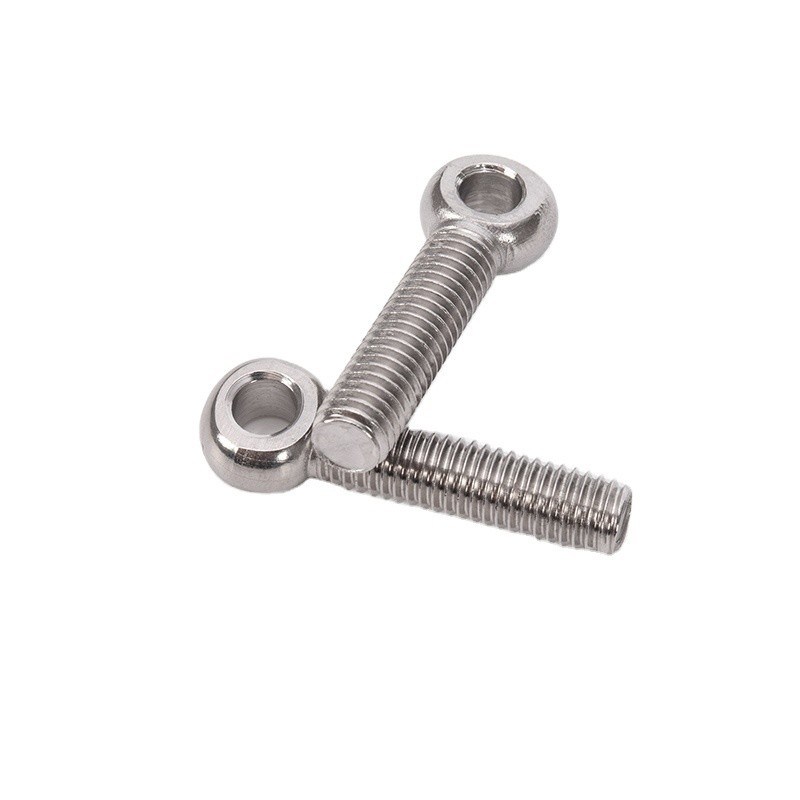 Gekroomde afwerking M2 M2.5 M3 M4 M5 M6 M8 M10 M12 M14 M16 M20 Slingbolts van roestvrij staal met draad en afwerking