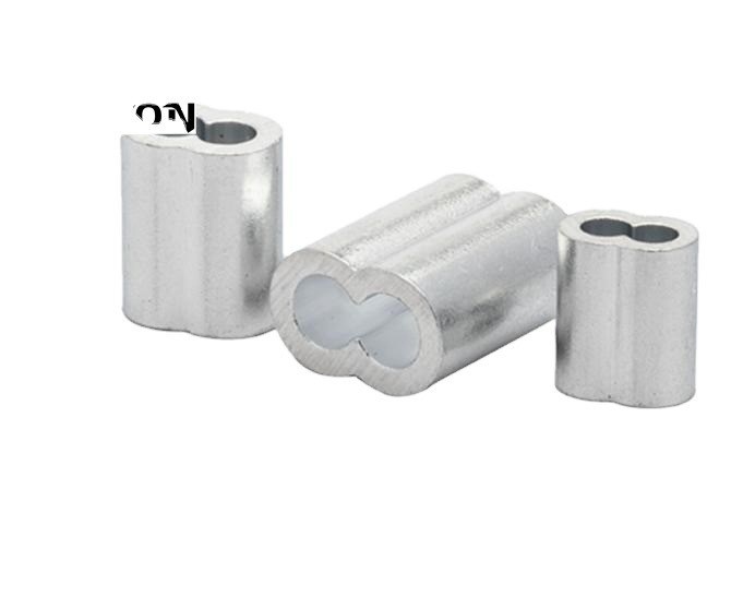 Betrouwbare prestaties Aluminium-ferrule voor draadtouw 8 Vorm Betrouwbaarheid