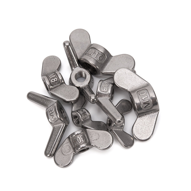 Metrisch meetsysteem vleugelmoeren vlinder roestvrij staal 304 316 M2M3M4M5 Din315 voor waterbehandeling effectiviteit