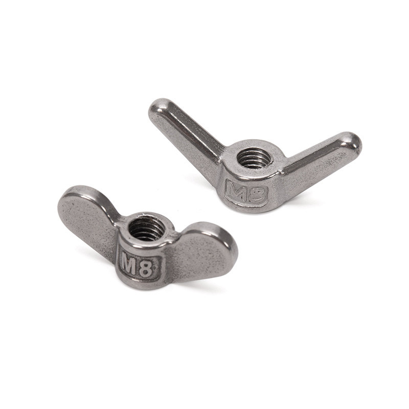 Metrisch meetsysteem voor de olie- en gasindustrie Wing Nut SS304 Butterfly Nuts DIN315 roestvrij staal M6 M8 M10 met gegalvaniseerde afwerking