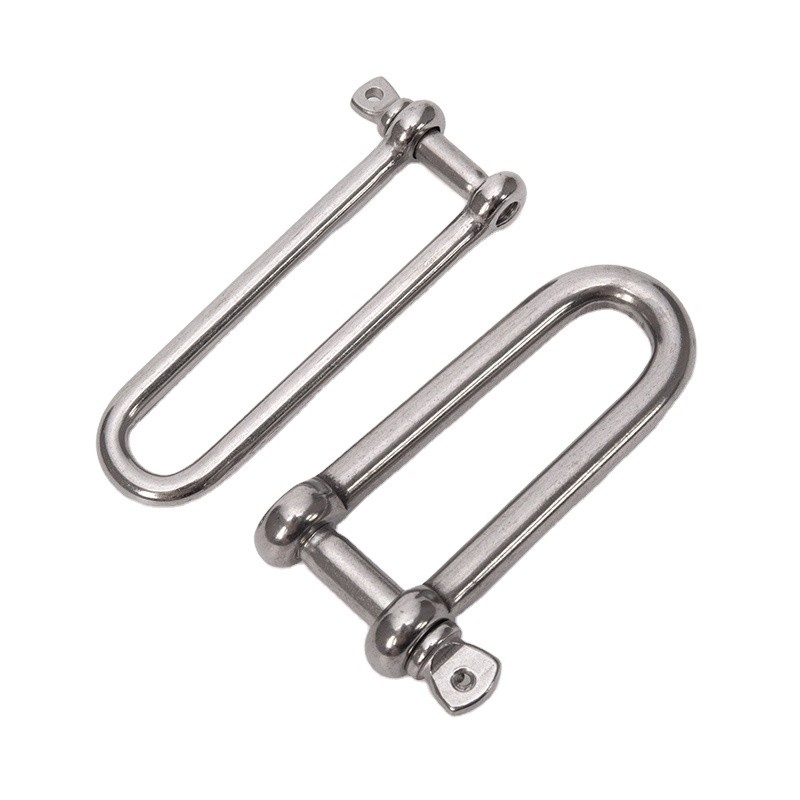 8 mm gepolijste marine D-type DIN82101 Heavy Duty Hardware Shackle met coller pin voor het tillen in retailindustrie oplossingen