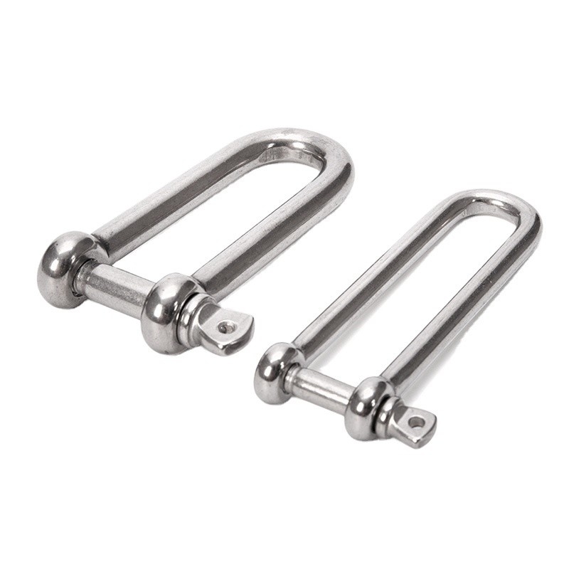Prestaties en verstelbaar gepolijst roestvrij staal 304 Bolt Type Safety U Type Anker Shackle 8mm met schroef kraag pin