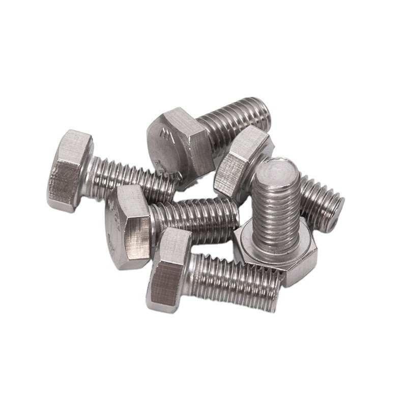 Hexbouten en -moeren van roestvrij staal M6 M8 M10 M12 M14 M16 M20 met ZINK-geplatte afwerking