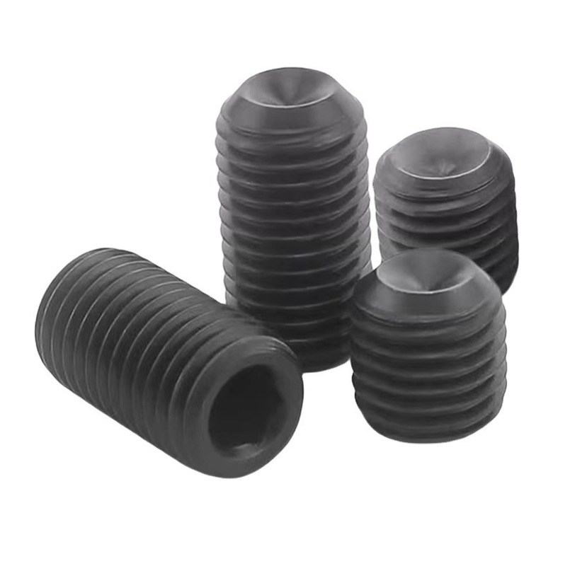 Roestvrij staal Hexagon hoofdbout Hardware accessoires Socket Cone Point Set Schroef voor metalen bevestigingsstukken DIN Standard