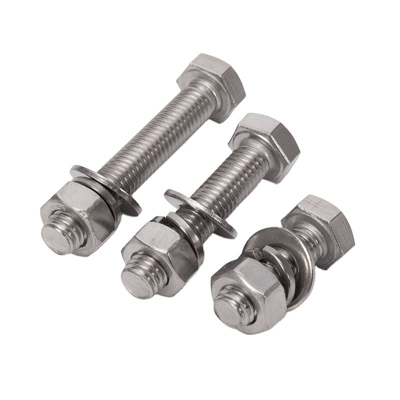 Messing Direct Supply Hot-Dip gegalvaniseerd roestvrij staal HEX Bolt DIN933 DIN931 voor metrisch meetsysteem M3 M4 M5 M6 M8 M10 M12 M14 M16 M20