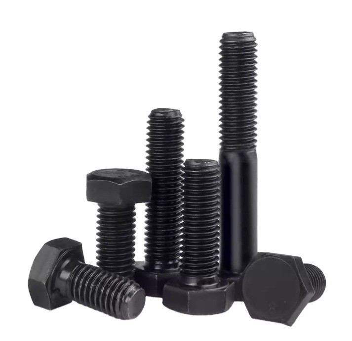 Industriële kwaliteit zwart-oxide staal Hex kopbout met moer M3 M4 M5 M6 M8 M10 M12 M14 M16 M20 GB Standard kwaliteit 10.9