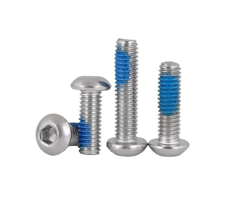 Plain Finish Metrische draadvergrendelende knopkop van roestvrij staal Hex Drive schroeven met GB-standaard en ISO-certificering