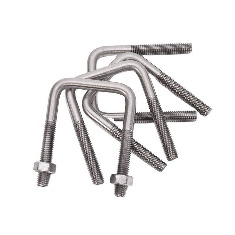 Roestvrij staal 316 platte ronde buigbare U-bouten DIN1142 Speciaal voor M3 M4 M5 M6 M8 M10 M12 M16 M20 ANSI/ASME