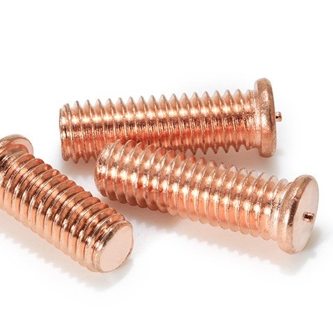Messing roestvrij staal koper geplatte CD Flanged volledig gespannen capaciteit ontlading Spot welding studs Schroef voor industriële