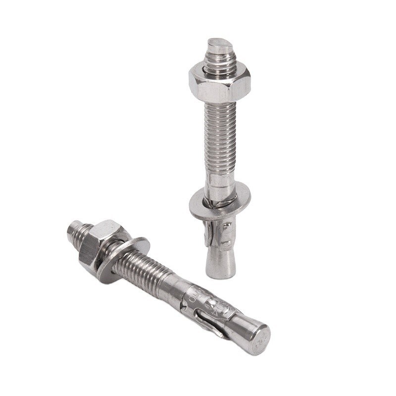 ISO-standaard A2 A4-70 A4-80 S304 SS316 316L Roestvrij staal Sleeve Wedge Anchor Bolt voor de bouw m12 Diameter