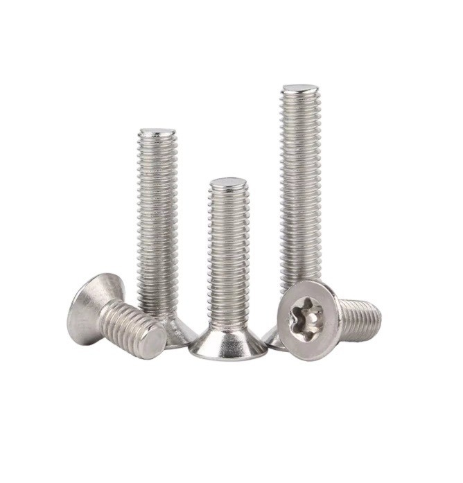 JIS-standaard Tamperproof Bolt Flat Head Security Screws Torx Pin Anti Theft Machine Screw M3 M4 M5 M6 Metrische standaard