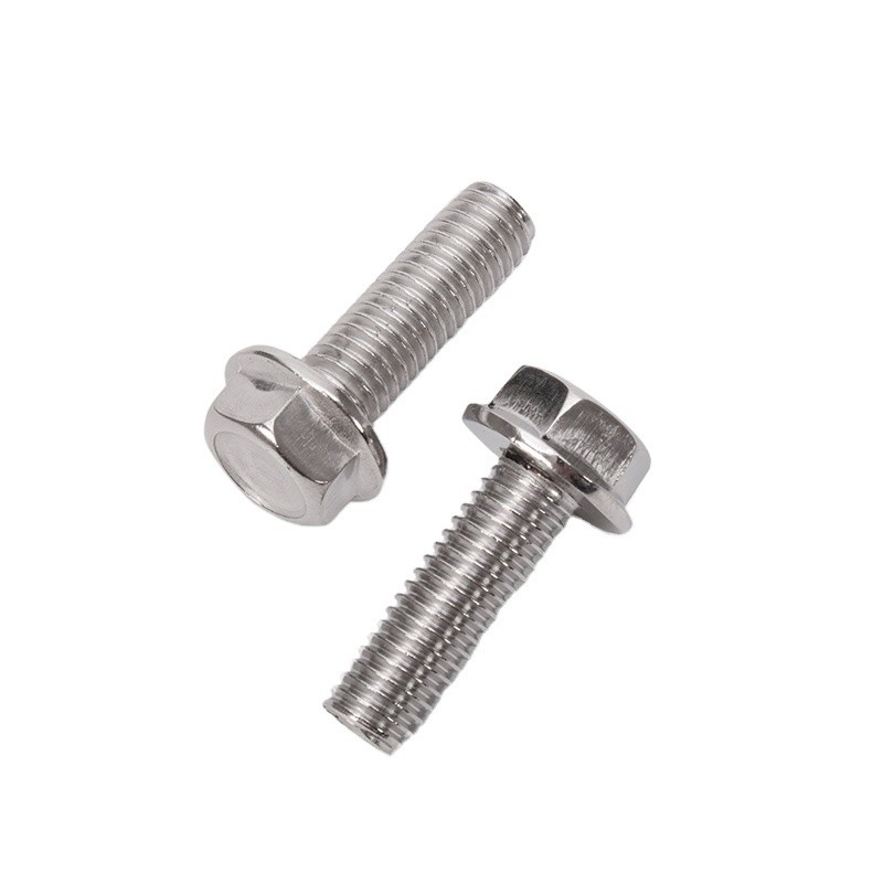 Hoge duurzaamheid DIN6921 roestvrij staal M3-M56 Hex wasmachine hoofd Flanged Bolt en moer Standard DIN Grade A2-70/A4-80 Grade