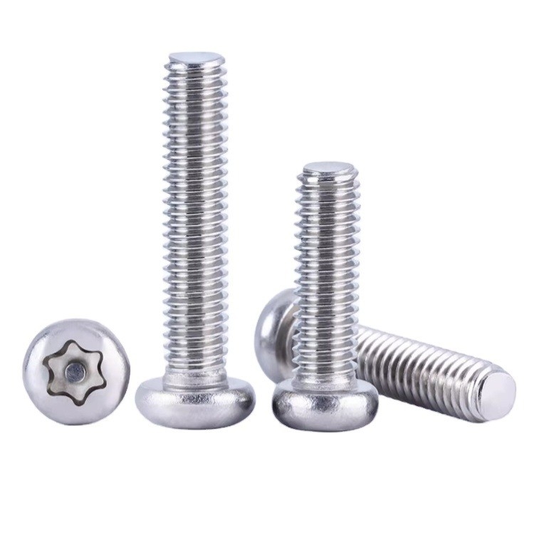 Metrisch meetsysteem Zinkgeplatte roestvrij staal Plum Security ISO14581 Flat Head Torx Head Safety Screw met gaten