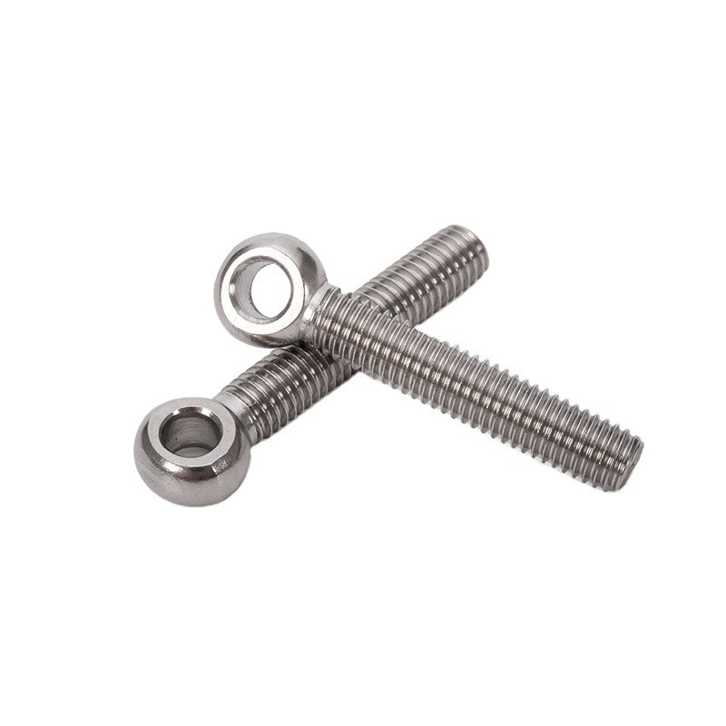 Plain Finish Rustvrij staal Ronde vis oog schroef M5 M6 M8 M10 M12 M16 M20 M24 M30 voor het heffen en slipknot oogbout