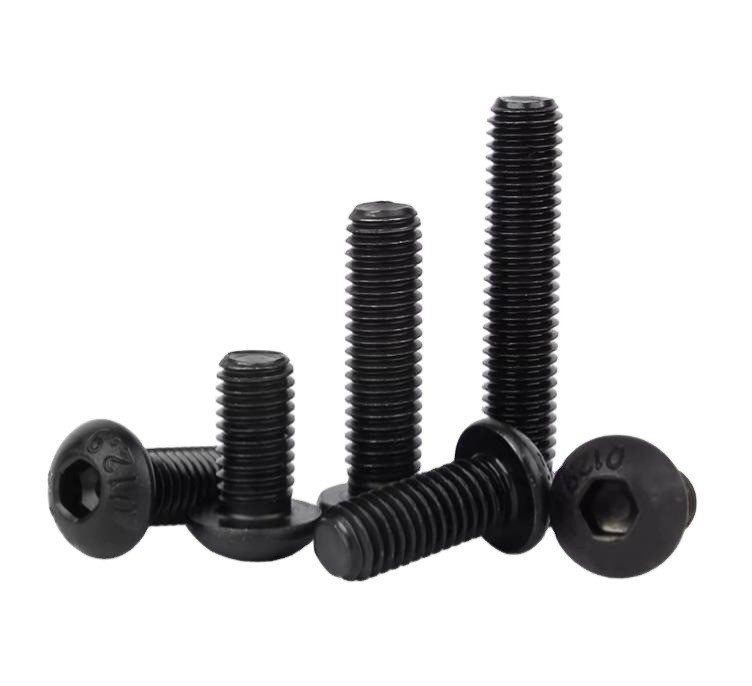 Zwarte afwerking Design Beall Carbon Steel M3 M4 M12 Allen Key Mushroom Head Bolt Hex Socket Button Head Schroeven voor industriële