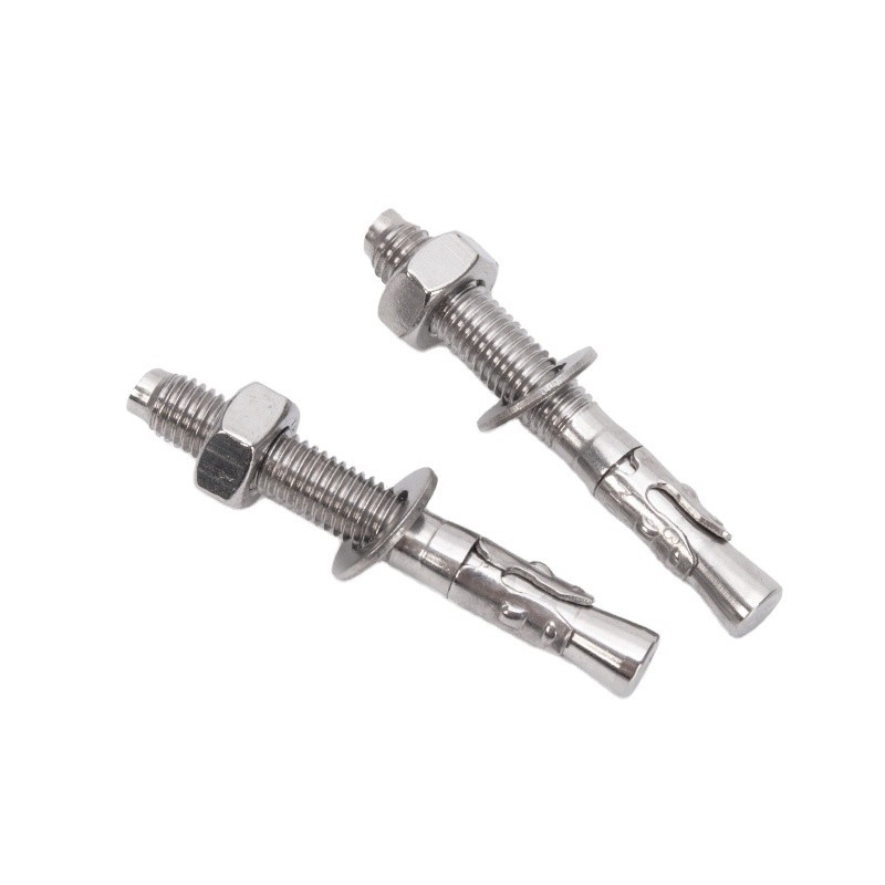 DIN Standard zilver koolstofstaal roestvrij staal 304 316 Wedge Anchor Expansion Anchor Bolt Dyna Bolt SS304