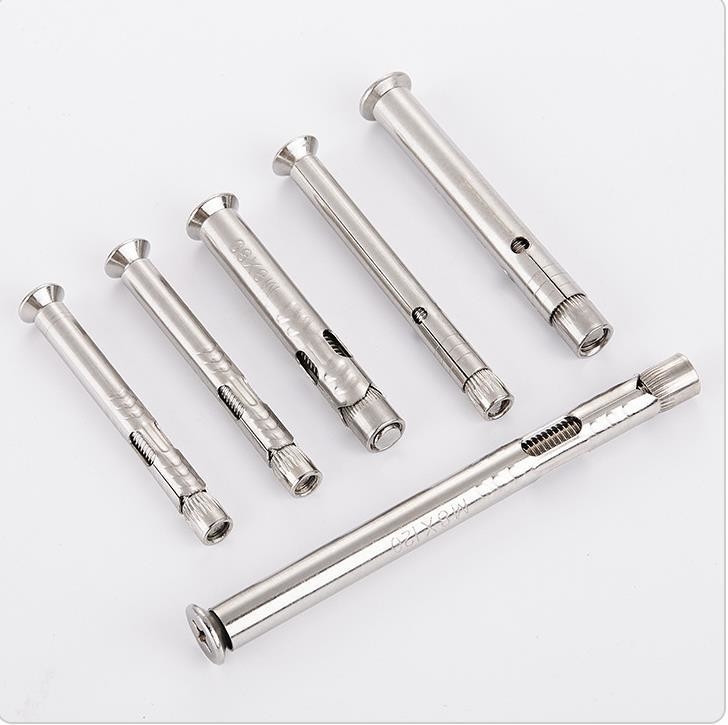 DIN-standaard 304 van roestvrij staal Countersunk Head Hex Socket Expansion Bolt Sleeve Anchors voor venster- of deurraam bevestigd in zilver