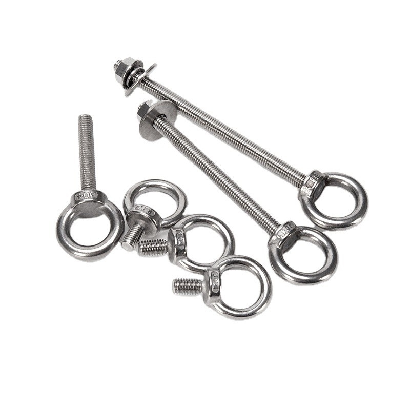 Marine Lifting Ring Screw Loop Hole Steel Eye Bolt M6 M8 M10 met DIN Standard en INCH Measurement System