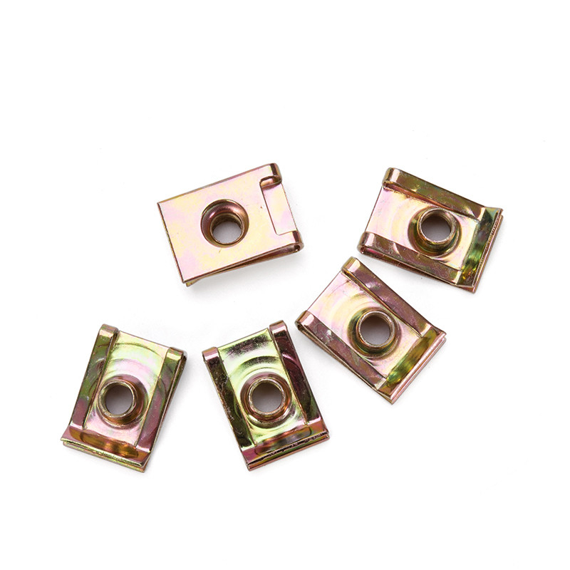 Hexagonale kop gegalvaniseerd 304 roestvrij staal koolstofstaal klemmoer Mechanische en elektrische kast Buckle Spring met eenvoudige afwerking