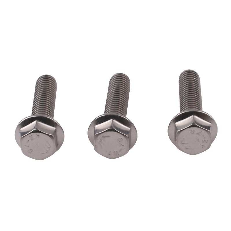 Sliver Carbon Steel Black Oxide Hex Flange Bolt Halve draad DIN6921 Standaard roestvrij staal 4.8 8.8 10.9 12.9 met ZINC afwerking