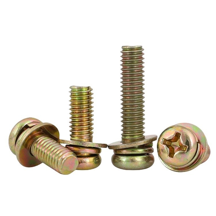 INCH-metingsysteem Pan Head Cross Screw Zink M3 M4 M5 M6 met afmetingen van 1,6-20 mm en gechroomde afwerking
