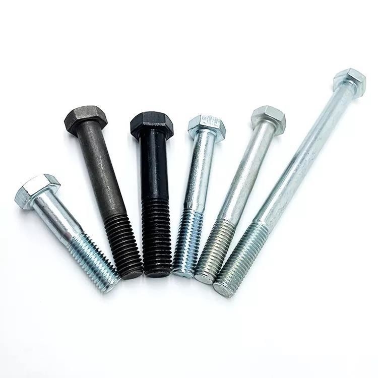 Metrisch meetsysteem M6-M36 M10 Zwarte hexbolt moerwasser DIN933 8.8 12.9 Klasse BLAU GEKLEurde afwerking voor de productie