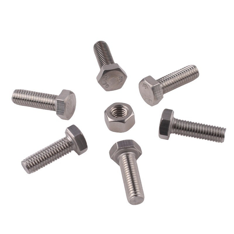 Blauw geverfde afwerking DIN Standard Titanium Hex Bolt And Nut M3 M4 M5 M6 M8 M10 M12 M14 M16 M20 Met HEX hoofdstijl