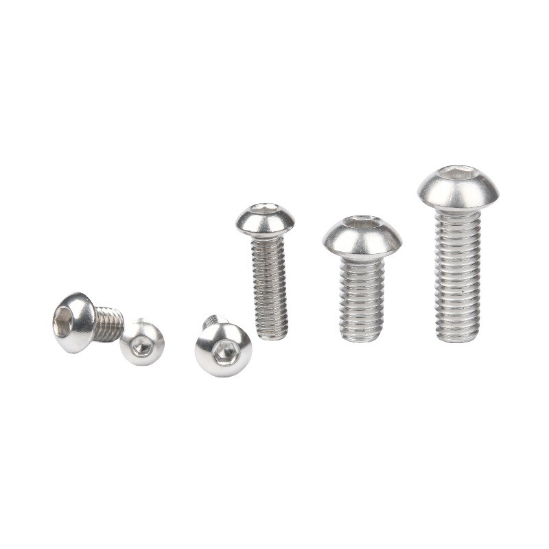 Roestvrij staal 304 316 Hex Socket Pan Head Screw Button Head Screw met Black Oxide Finish in Metric Measurement System