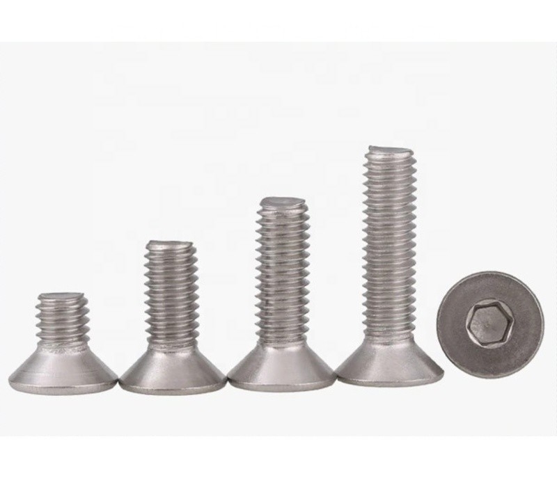 304 roestvrij staal Din7991 M3-M16 Countersunk Head Hexagon Socket Screw voor BS Standard Fastener Distributors