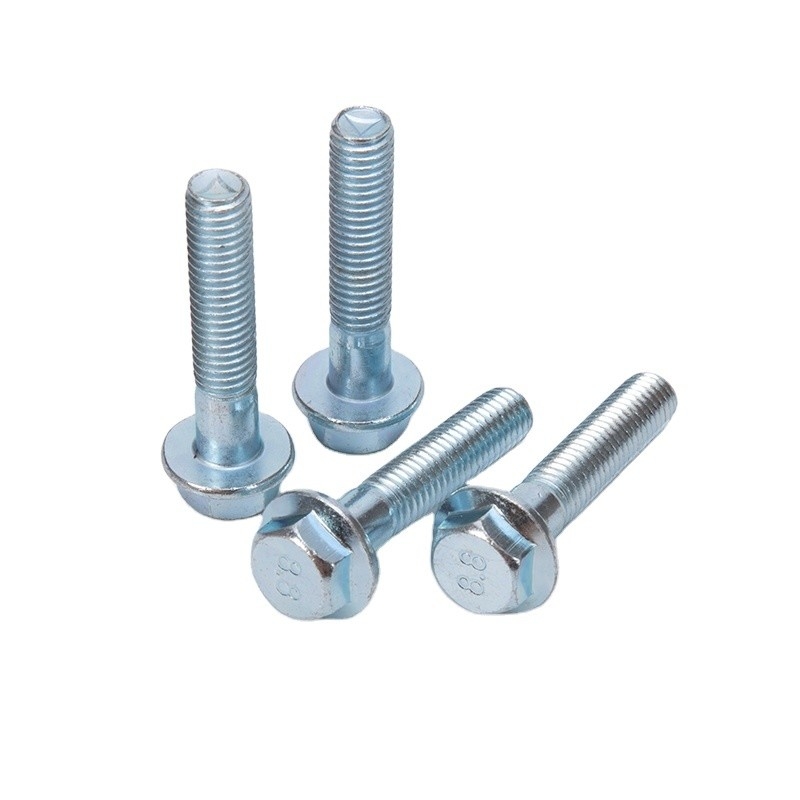 Hoogwaardig A2-70 koolstofstaal 5/16 geflansde hexageleiderbouten volgedaagd 5/16&quot;-18 x 3/4&quot; Klasse 5 voor klantvereisten