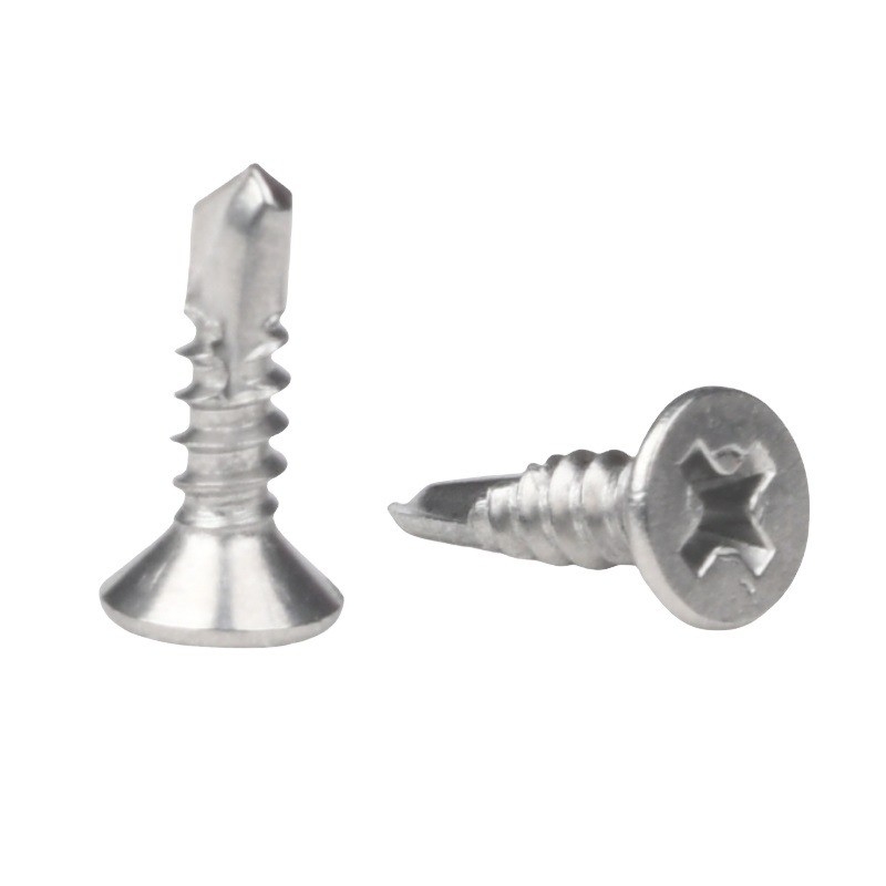 ST4.2 Metrisch meetsysteem Carbon Steel Dacromet Hex Head Self Drilling Screw met flens voor industriële sterkte