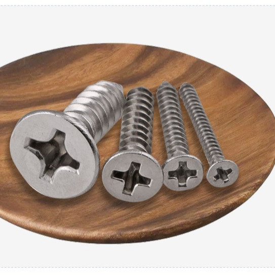 ANSI/ASME Standard SS304 SS316 Roestvrij staal self-tapping dek schroef DIN7982 voor constructie corrosiebestendig