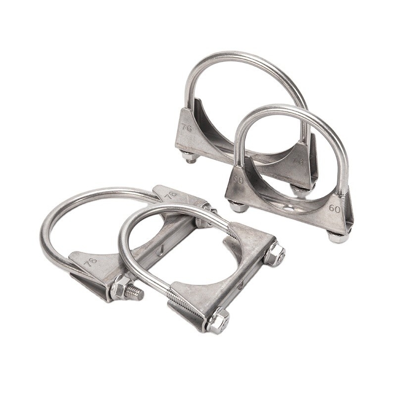 M5 M6 M8 M10 Standaard metrische U-boltpijpklem voor ijzer gegalvaniseerde/roestvrijstalen muffler in de automobielindustrie