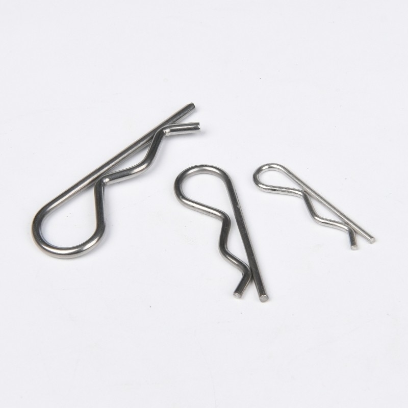 Roestvrij staal A2 A4 R Pins Shaft Retention Pin Hair Spring Cotter Pin met DIN94-standaard en langere levensduur TiCN-afwerking